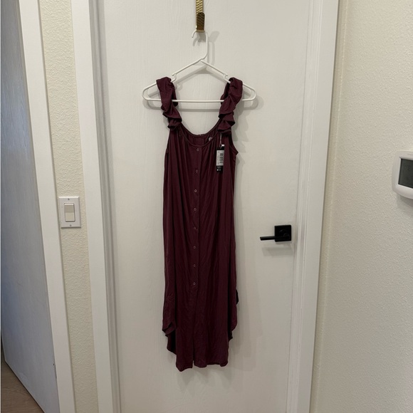 Purple Maternity Nightgown - Picture 6 of 8